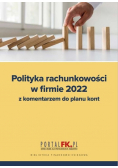 Polityka rachunkowości w firmie 2022