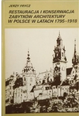 Restauracja i konserwacja zabytków architektury w Polsce w latach 1795 - 1918
