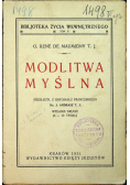 Modlitwa myślna 1931 r