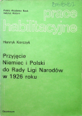 Przyjęcie Niemiec i Polski do Rady Ligi Narodów w 1926 roku
