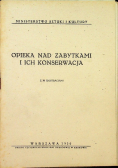 Opieka nad zabytkami i ich konserwacja 1920 r.