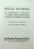 Mszał Rzymski na niedziele i święta reprint z 1935r