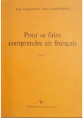 Pour se faire comprendre en francais