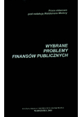 Wybrane problemy finansów publicznych