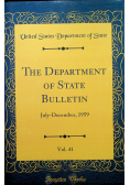 The department of state bulletin reprint