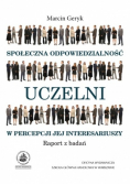 Społeczna odpowiedzialność uczelni w percepcji jej interesariuszy