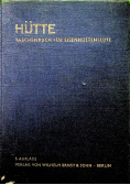 Hütte Taschenbuch für Eisenhüttenleute