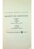 Sonety do Orfeusza