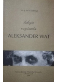 Lekcja czytania Aleksander Wat