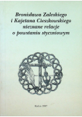 Bronisława Zaleskiego i Kajetana Cieszkowskiego nieznane relacje o powstaniu styczniowym