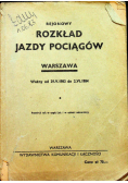 Rejonowy rozkład jazdy pociągów Warszawa
