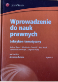 Wprowadzenie do nauk prawnych leksykon tematyczny