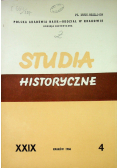 Studia historyczne XXIX