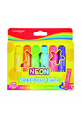 Farby plakatowe w sztyfcie neon 10g 6 kolorów