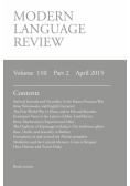 Modern Language Review (110