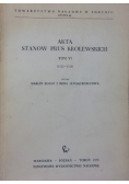 Akta stanów Prus Królewskich Tom 6