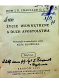 Życie wewnętrzne a duch apostolstwa 1930r