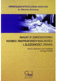 Nauki o zarządzaniu wobec nieprzewidywalności i złożoności zmian
