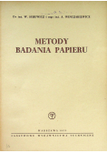 Metody badania papieru