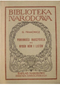 Powinności nauczyciela oraz wybór mów i listów, BN