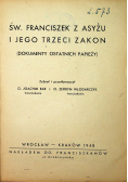 Św Franciszek z Asyżu i jego trzeci zakon 1948 r.