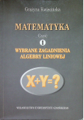 Matematyka część I