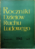 Roczniki dziejów ruchu ludowego nr 3
