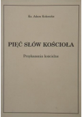 Pięć słów kościoła