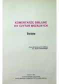 Komentarze biblijne do czytań mszalnych  Święta