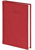 Kalendarz 2023 A4 Tygodniowy Vivella czerwony