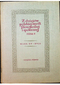 Z dziejów polskiej myśli filozoficznej i społecznej Tom I