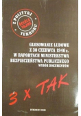 Głosowanie ludowe z 30 czerwca 1946 r w raportach Ministerstwa Bezpieczeństwa Publicznego