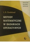 Metody matematyczne w badaniach operacyjnych
