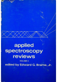 Applied spectroscopy reviews