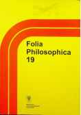 Folia Philosophica 19