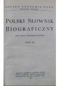 Polski słownik biograficzny Tom XX