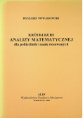 Krótki kurs analizy matematycznej