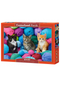 Puzzle 1000 el.  C-104796-2 Kittens in Yarn Store