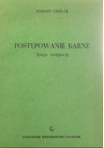 Postępowanie karne zarys instytucji