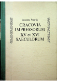 Cracovia Impressorum XV et XVi saeculorum reprint z 1922 r