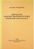 Krótki kurs analizy matematycznej