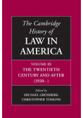 The Cambridge History of Law in America