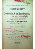 Oesterreichisch Ungarische Zeitschrift fur zuckerindustrie und Landwirtschaft XX Jahrgang 1891 r.