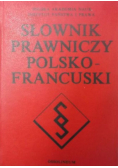 Słownik prawniczy polsko-francuski