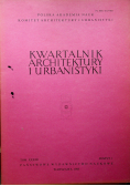 Kwartalnik architektury i urbanistyki tom XXXIII zeszyt 1