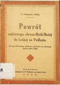Powrót cudownego obrazu Matki Bożej do Leśnej na Podlasiu 1933 r