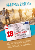 Karnet Urodziny Osiemnastka Gift-M