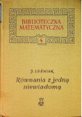 Równania z jedną niewiadomą