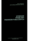 Wybrane problemy finansów publicznych