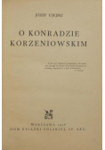O Konradzie Korzeniowskim 1936 r